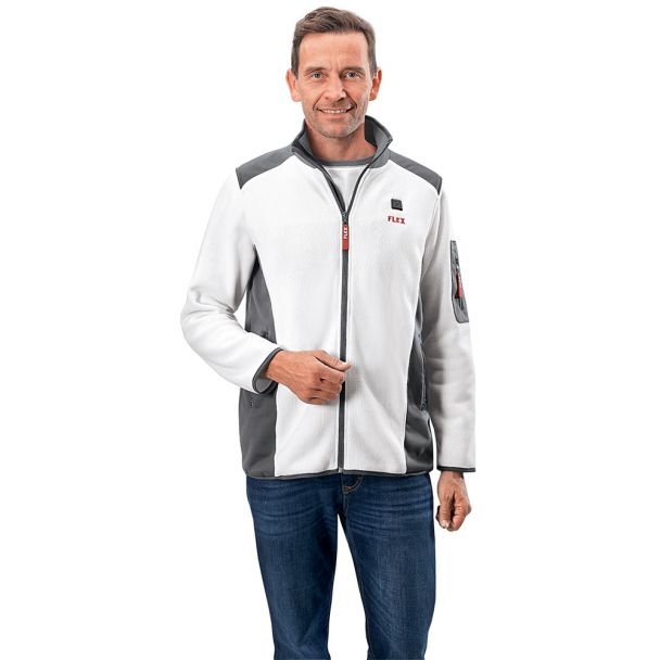 Fleece încălzit electric Flex 512109, TF White 10.8/18.0 XXL Lady, compatibil cu acumulatori Li-Ion 10.8 și 18 V, pentru femei, mărime XXL - imagine 7