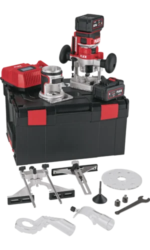 Masina de frezat Flex CER 18.0-EC/5.0 cu 2 acumulatori 18V | Bricolando.ro