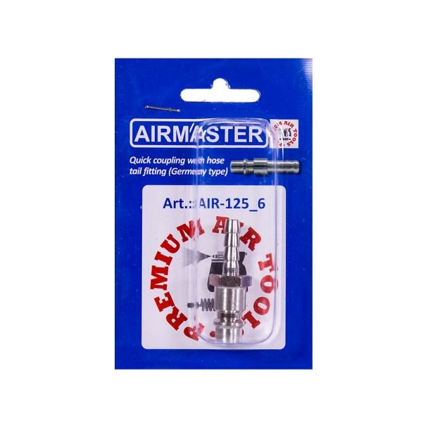 Airmaster, Cuplă rapidă tata Airmaster AIR-125_6, brăduț pentru furtun 6 mm