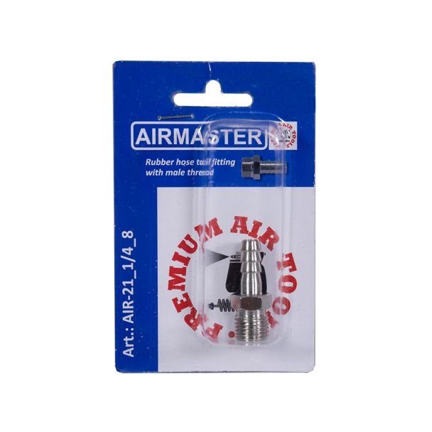 Airmaster, Racord filet exterior 1/4" Airmaster AIR-21_1/4_8 - brăduț pentru furtun 8 mm