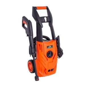 Aparat de spălat cu apă rece sub presiune Greenfield G-S390-1400R, 1400 W, 110 bar, 390 l/h, roți, kit spumare