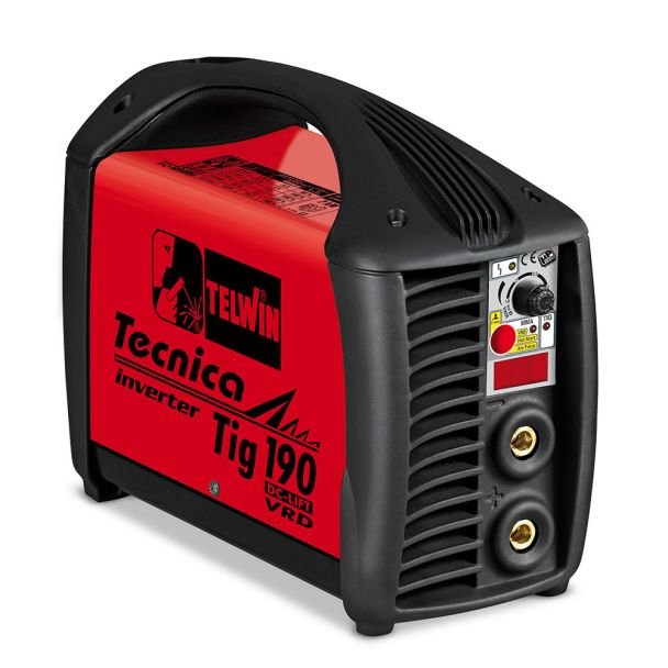 Aparat sudură TIG/MMA Telwin TECNICATIG190DC-LIFT-VRD | DC 170 A | Electrozi 1.6-4 mm | Inverter portabil LIFT VRD, arc stabil | Ideal pentru oțel și inox, utilizare profesională