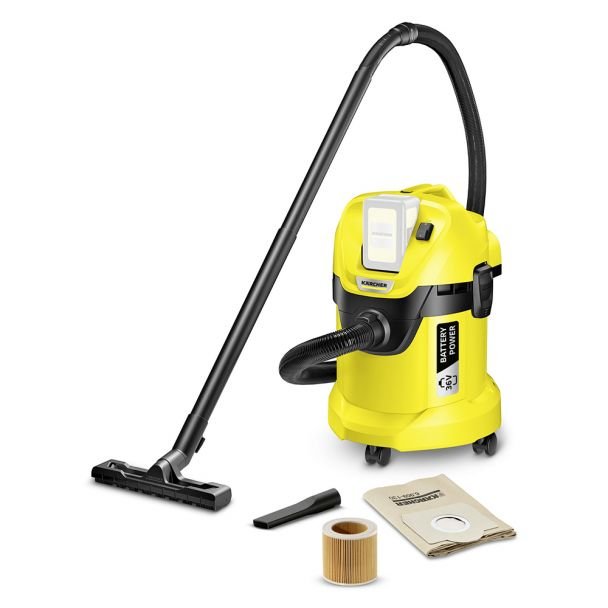 Aspirator multifuncțional Karcher WD 3 Battery INT, 17 l, compatibil cu acumulator 36 V