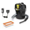 Aspirator pentru cenușă Karcher AD 2 Battery Set EU 1.348-301.0, acumulator Li‑Ion 18 V, capacitate 14 l