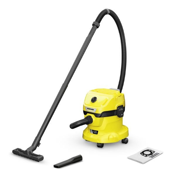 Aspirator umed-uscat Karcher WD 2-18, 225 W, 12 L, acumulator 18 V/2,5 Ah cu încărcător