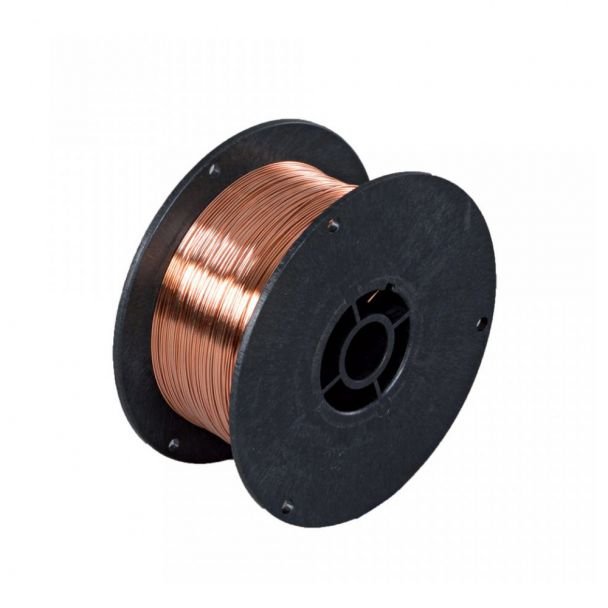 Bobină sârmă oțel cuprat pentru sudură MIG‑MAG Bohler 80707 SG2, 0,6 mm, 5 kg — pentru oțeluri de uz general nealiate