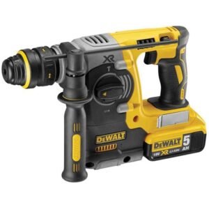 Ciocan rotopercutor DeWalt DCH274P2T SDS Plus 2.1 J, kit cu 2 acumulatori XR Li‑Ion 18V 5.0Ah, două mandrine interşimbabile, valiză TSTAK