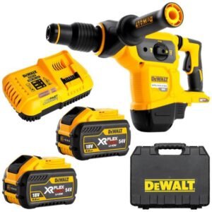 Ciocan rotopercutor SDS‑Max DeWalt DCH481X2 cu 2 acumulatori XR FLEXVOLT 54V 9.0Ah, 6.1 J, Ø40 mm