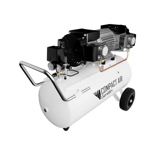 Compresor aer fără ulei Gentilin ESK660/100 | 90 l rezervor, 3,2 kW | 10 bar presiune maximă | 660 l/min debit de aer | ultrasilențios
