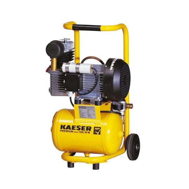 Compresor aer Kaeser PREMIUM COMPACT 130/10 Silent | 10 L rezervor, 0,75 kW, 10 bar, 130 l/min | Funcționare silențioasă pentru ateliere | Design compact, portabil pentru hobby...