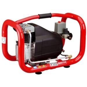 Compresor de aer cu ulei Fini SHUTTLE 265-M | Monofazat, 1,5 kW, 1 cilindru | Max 10 bar, 250 l/min | Butelie 2,4 l | Compact pentru atelier și uz profesional