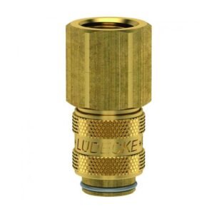 Cuplă rapidă mini mamă Ludecke ESM_14_IAB - DN 5 - filet interior G 1/4" - închidere dublă