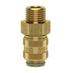 Cuplă rapidă mini mamă Ludecke ESM_18_A, DN 5, filet exterior G 1/8