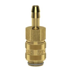 Cuplă rapidă mini mamă Ludecke ESM_4_TAB DN5, furtun 4 mm, închidere dublă
