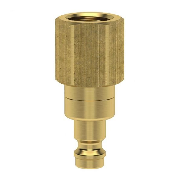 Cuplă rapidă mini tată Ludecke ESM_14_NIAB, DN 5, filet interior G 1/4", închidere dublă