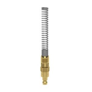 Cuplă rapidă mini tată Ludecke ESM_4_SQFAB, DN 5, piuliță + arc, furtun 4x6 mm, închidere dublă