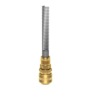 Cuplă rapidă standard mamă Ludecke ES_4_TQF, DN 7.2 — piuliță și arc pentru furtun 4x6 mm