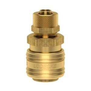 Cuplă rapidă standard mamă Ludecke ES_8_TQ DN7.2 cu piuliță și șurub pentru furtun 8x10 mm