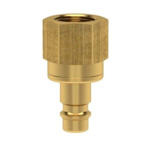 Cuplă rapidă tată standard Ludecke ES_38_NIAB, DN 7.2, filet interior G 3/8", închidere dublă