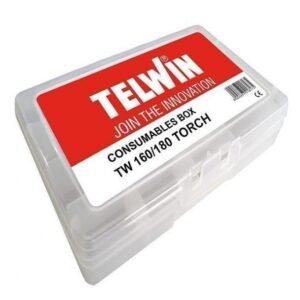 Cutie accesorii consumabile Mig-Mag Telwin 804149 - Organizator metalic pentru sudare - Depozitare sigură pentru duze, role şi accesorii - Compatibil Mig-Mag - Portabil şi durabil