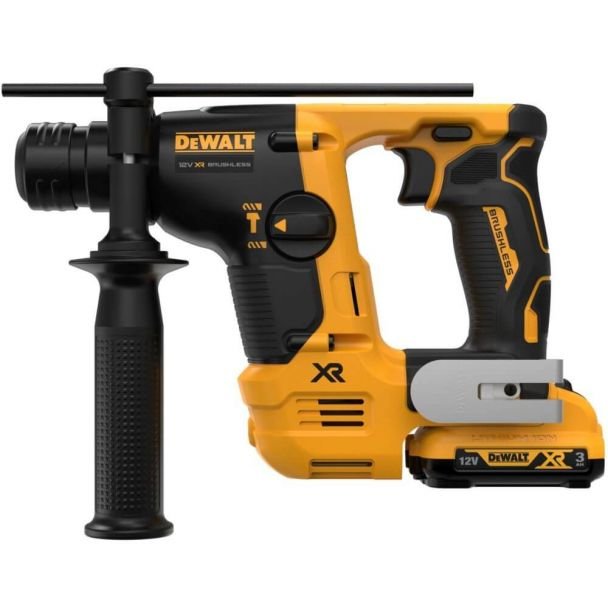 DeWalt, Ciocan rotopercutor DeWALT DCH072L2 SDS-Plus, cu 2 acumulatori XR 12V 3.0 Ah, 1.1 J