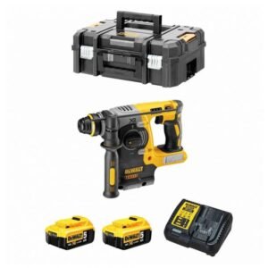 DeWalt, Ciocan rotopercutor DeWalt DCH273P2T | SDS Plus | Energie impact 2,1 J | 2x acumulatori XR Li‑Ion 18 V 5,0 Ah | Valiză TSTAK