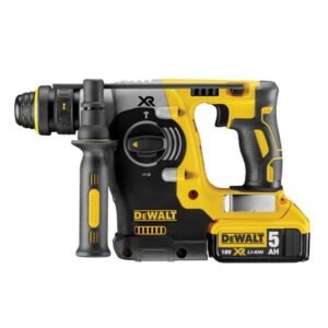 DeWalt, Ciocan rotopercutor DeWalt DCH275P2 SDS‑Plus 2.1 J – kit cu 2 acumulatori XR Li‑Ion 18V 5.0Ah, 2 mandrine interschimbabile, sistem de extracție praf