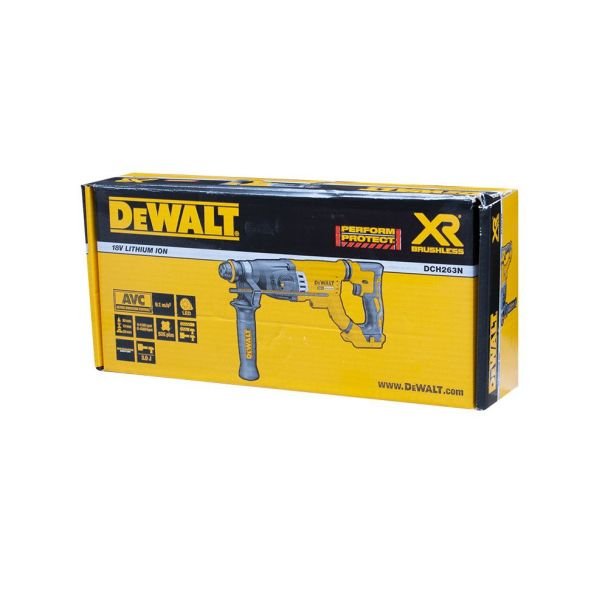 DeWalt, Ciocan rotopercutor ultra profesional DeWalt DCH263N SDS‑Plus 3 J, 3 moduri, compatibil acumulatori XR Li‑Ion 18 V