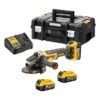 DeWalt DCG405P3 | Polizor unghiular 125 mm | 3x acumulatori Li-Ion 18V 5Ah | Încărcător & valiză transport | Puternic și compact pentru șantier și atelier