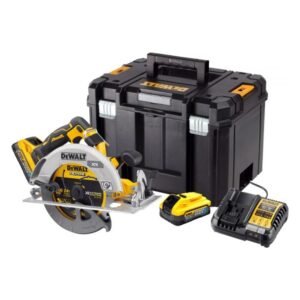 DeWalt DCS573H2T fierăstrău circular de mână | Pânză 190 mm | 2 acumulatori Powerstack 18V 5.0Ah | Încărcător inclus | Valiză TSTAK