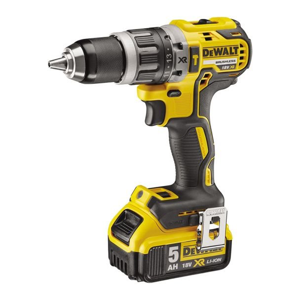 DeWalt, DeWALT DCD796P2 - Mașină de găurit și înșurubat cu percuție 18V, 2x5.0Ah, cuplu 70 Nm, încărcător și valiză