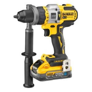 DeWalt, DeWalt DCD999H2T - Mașină de găurit cu percuție și înșurubat, 126 Nm, 2 acumulatori Powerstack 5.0Ah, încărcător, cutie TSTAK
