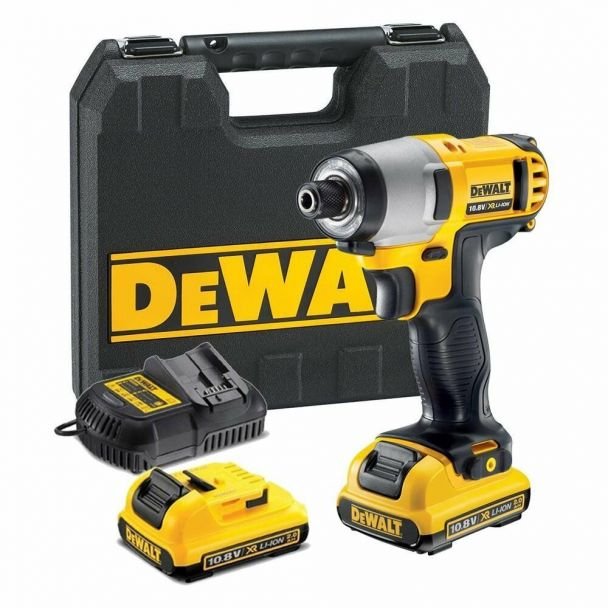 DeWalt, DeWalt DCF815D2 – Mașină de înșurubat cu impact 10.8V, cuplu 107 Nm, 2 acumulatori 2.0Ah, încărcător și valiză