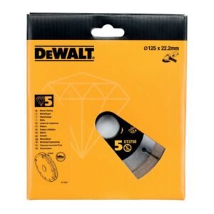 DeWalt, Disc diamantat DeWalt DT3758, 125x22.23x6.3 mm, pentru îmbinări de mortar și caneluri de pereți