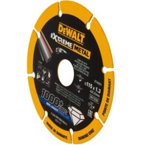 DeWalt, Disc diamantat segmentat DeWalt DT40251 115x22.3x1.3 mm pentru metal