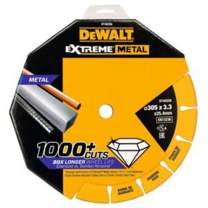 DeWalt, Disc diamantat segmentat DeWalt DT40256 300x25.4x3.3 mm pentru metal