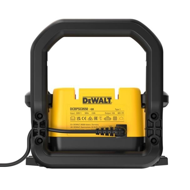 DeWalt, Încărcător Powershift DeWalt DCBPSC0550 | Li‑Ion 55,4 V | 12 Ah, 540 W | Încărcare rapidă, protecție suprasarcină | Compatibil cu baterii DeWalt pentru scule profesionale