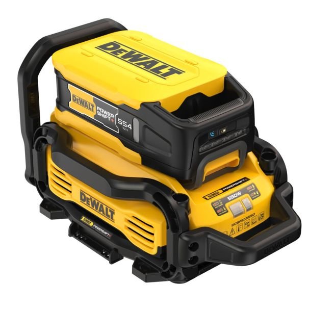 DeWalt, Încărcător Powershift DeWalt DCBPSC0550 | Li‑Ion 55,4 V | 12 Ah, 540 W | Încărcare rapidă, protecție suprasarcină | Compatibil cu baterii DeWalt pentru scule profesionale