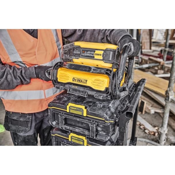 DeWalt, Încărcător Powershift DeWalt DCBPSC0550 | Li‑Ion 55,4 V | 12 Ah, 540 W | Încărcare rapidă, protecție suprasarcină | Compatibil cu baterii DeWalt pentru scule profesionale
