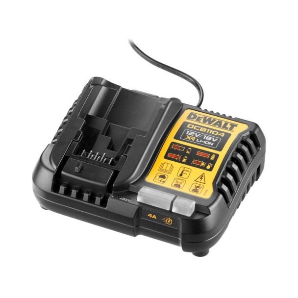 DeWalt, Încărcător rapid slim | DeWalt DCB1104 | pentru acumulatori Li-Ion XR | 10.8–18 V | 4 A