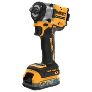 DeWalt, Mașină de înșurubat cu impact DEWALT DCF921E2T, pătrat 1/2", maxim 406 Nm, 2 acumulatori POWERSTACK 18V/1.7Ah și încărcător în valiză TSTAK