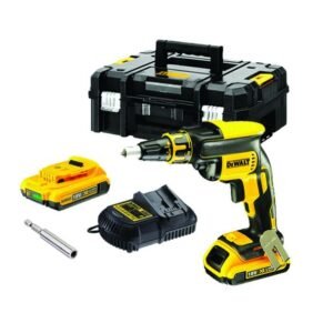 DeWalt, Mașină de înșurubat pentru gips-carton Dewalt DCF620D2, 18V, 2 acumulatori 2.0Ah, încărcător și valiză