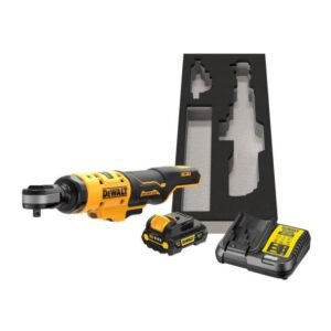 DeWalt, Mașină de înșurubat unghiulară DeWalt DCF504L1G, pătrat 1/4", max. 54 Nm, acumulator 12V XR 3.0 Ah (versiunea G) și încărcător