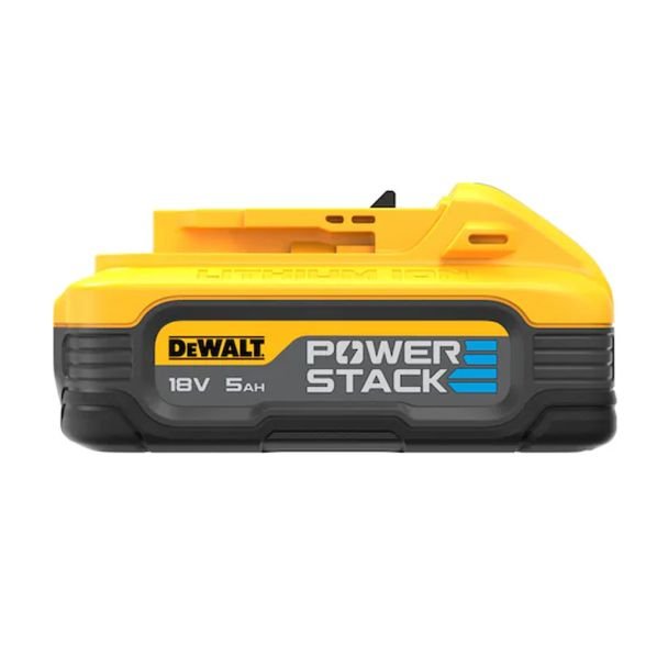 DeWalt, Set 2 acumulatori DeWalt DCBP518H2 - Li-Ion Powerstack 18V 5.0Ah - Compatibili scule DeWalt 18V - Durată lungă de viață - Încărcare rapidă