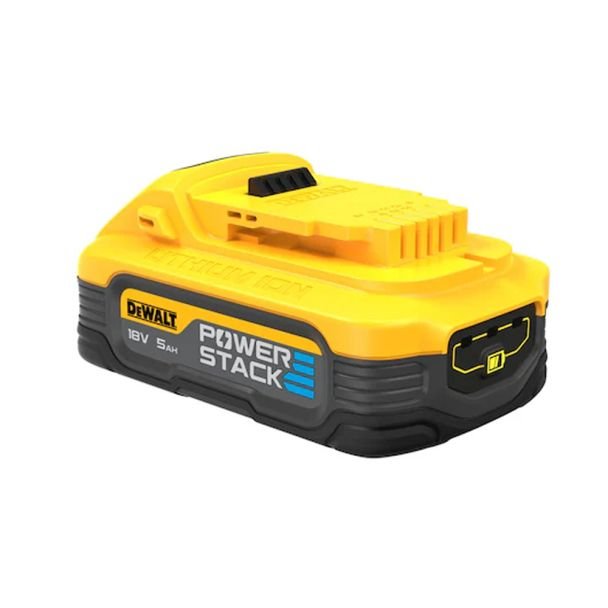 DeWalt, Set 2 acumulatori DeWalt DCBP518H2 - Li-Ion Powerstack 18V 5.0Ah - Compatibili scule DeWalt 18V - Durată lungă de viață - Încărcare rapidă