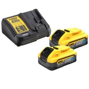 DeWalt, Set 2 mașini DeWalt DCK2051H2T – 2 acumulatori Powerstack 18V 5.0Ah, încărcător și valiză TSTAK