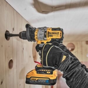 DeWalt, Set 2 mașini DeWalt DCK2052H1E1T, acumulator Powerstack 18V/1.7Ah + Powerstack 18V/5.0Ah, încărcător în valiză TSTAK