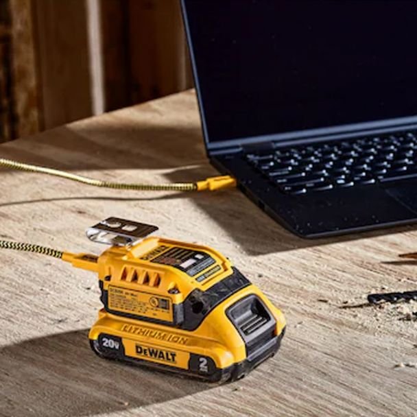 DeWalt, Set încărcător USB-C DeWalt DCB094H2 cu 2 acumulatori Powerstack 18V 5.0Ah