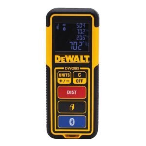 DeWalt, Telemetru laser DEWALT DW099S 30 m cu Bluetooth – măsurare precisă și rapidă
