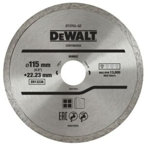 Disc diamantat DeWalt DT3703 115x22.23x1.6 mm pentru tăiere materiale ceramice